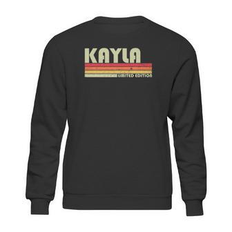 Kayla Gift Name Personalized Retro Vintage 80S 90S Birthday Sweatshirt | Favorety AU