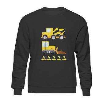 Kids Boys Construction Diggers And Trucks Sweatshirt | Favorety UK