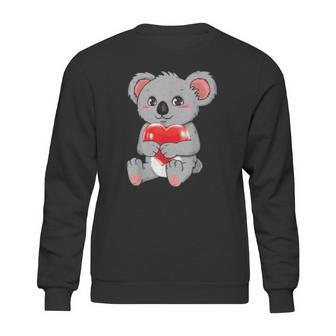 Koala Heat Valentine Funny Valentines Day Singles Gift Sweatshirt | Favorety DE