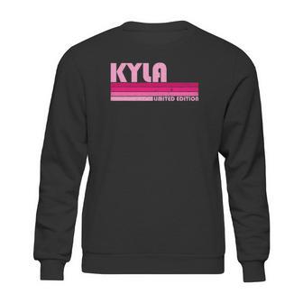 Kyla Name Personalized Retro Vintage 80S 90S Style Sweatshirt | Favorety CA