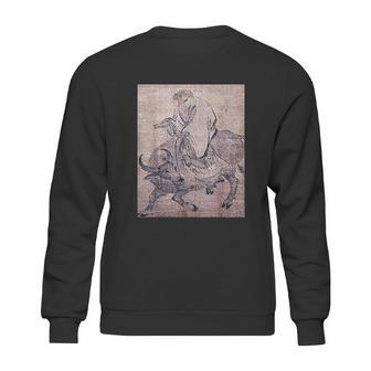 Laozi On Ox Lao Tzu Tao Te Ching Taoism Chinese Religion Sweatshirt | Favorety UK