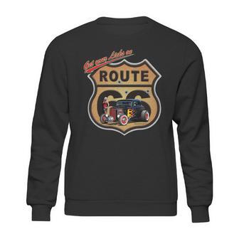 Larry Grossman Licks On Route 66 Sweatshirt | Favorety