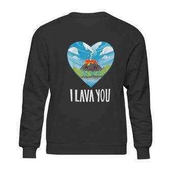 I Lava You Valentines Day Anniversary Birthday Sweatshirt | Favorety CA