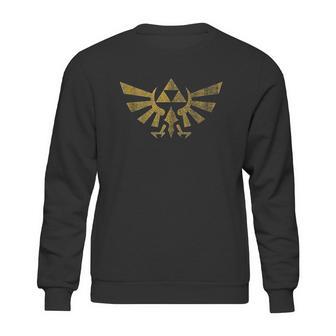 Legend Of Zelda Royal Crest Distressed Badge Sweatshirt | Favorety