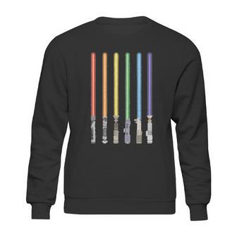 Lgbt Light Sword Pride Saber Ally Lgbtq Graphic Design Printed Casual Daily Basic Sweatshirt | Favorety AU