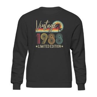 Limited Edition 1988 33Rd Birthday 33 Years Old Vintage Sweatshirt | Favorety AU