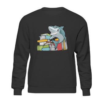 I Love Books Chibi Anime Shark Shirts Book Lover Sweatshirt | Favorety DE