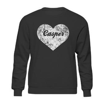 I Love Casper Funny Cute Wyoming Gift Souvenir Sweatshirt | Favorety DE