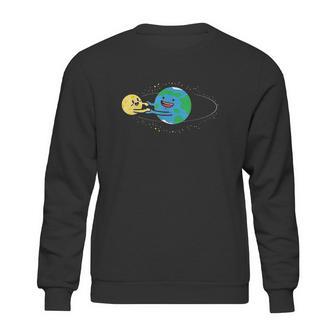 Love Earth And Moon Happy Stars Planets Space Orbit Sweatshirt | Favorety DE