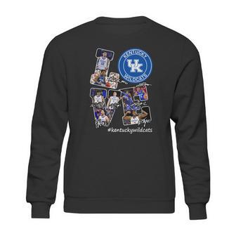 Love Kentucky Wildcats Players Signatures Sweatshirt | Favorety CA