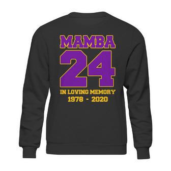 In Loving Memory Mamba 24 Tribute Graphic Design Printed Casual Daily Basic Sweatshirt | Favorety CA