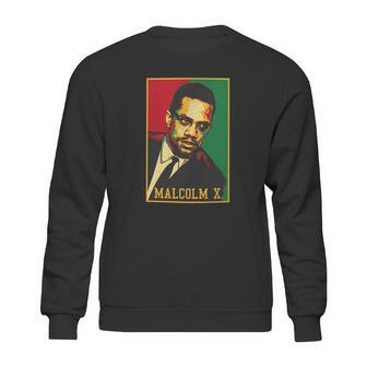 Malcolm X Retro Polo Sweatshirt | Favorety CA