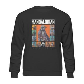 The Mandalorian Character Grid This Is The Way Sweatshirt | Favorety