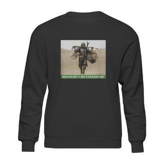 The Mandalorian And The Child Funny Meme Sweatshirt | Favorety