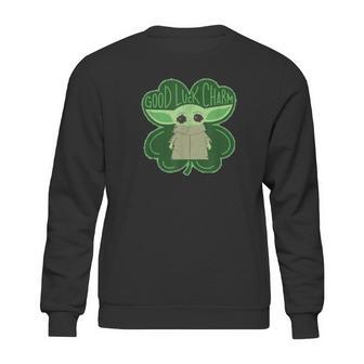 The Mandalorian The Child Good Luck Charm Shamrock Sweatshirt | Favorety AU