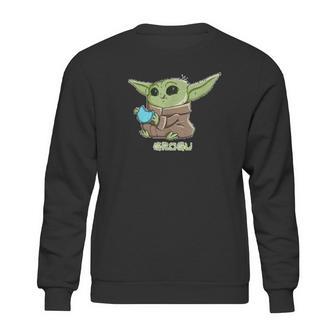 The Mandalorian The Child Grogu Blue Macaron Sweatshirt | Favorety DE