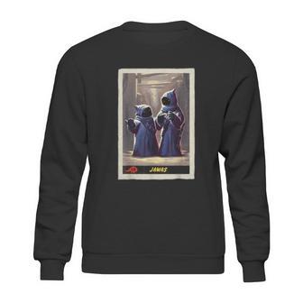 The Mandalorian Jawas Trading Card Sweatshirt | Favorety