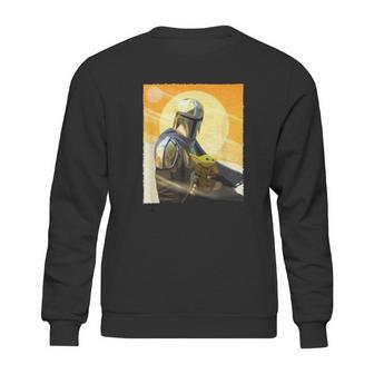 The Mandalorian Mando And The Child Clan Of Two Sweatshirt | Favorety UK