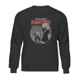 The Mandalorian Mando And The Child Retro Sweatshirt | Favorety