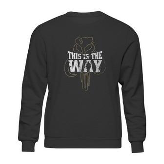 The Mandalorian This Is The Way Mythosaur Overlay Sweatshirt | Favorety