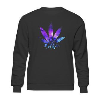 Marijuana Leaf Galaxy Sweatshirt | Favorety DE