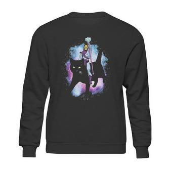 Masters Of The Universe Skeletor Riding A Cat Sweatshirt | Favorety