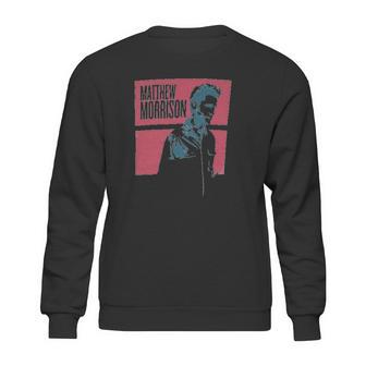 Matthew Morrison Blocks Image Grey Girls Juniors Sweatshirt | Favorety UK