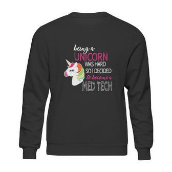 Med Tech Lab Medical Technician Unicorn Lovers Funny Gift Sweatshirt | Favorety