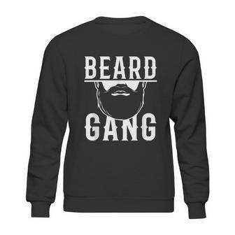 Mens Beard Gang Funny Bearded Man Male Facial Hair Sweatshirt | Favorety