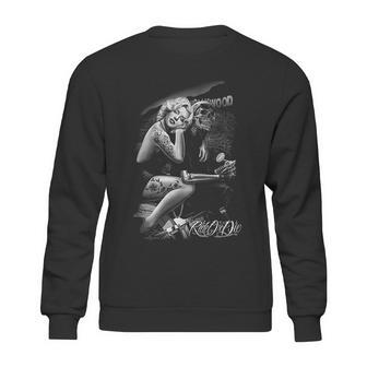 Mens David Gonzales Art Dga Hollywood Homegirl Ride Or Die Sweatshirt | Favorety