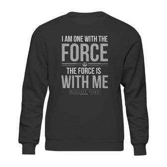 Mens Star Wars Rogue One Chirrut Force Is With Me Sweatshirt | Favorety