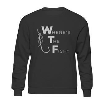 Mens Wtf Wheres The Fish Shirt - Funny Fishing T-Shirt Sweatshirt | Favorety