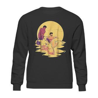 Merman Genderfluid Lgbtq Fantasy Art Sweatshirt | Favorety CA