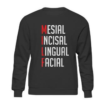 Mesial Incisal Lingual Facial Funny Dental Sweatshirt | Favorety CA