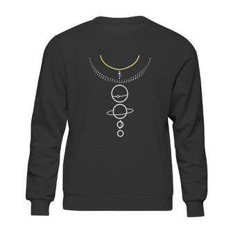 Minimalist Solar System Cool Artistic Astronomy Planet Nasa Nerd Space Sweatshirt | Favorety DE