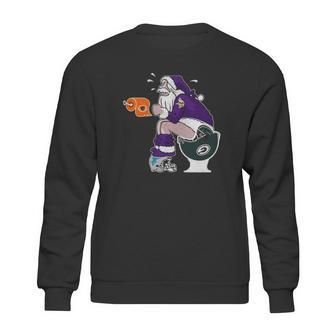 Minnesota Vikings Vs Detroit Lions Chicago Bears Green Bay Packers Santa Claus Shirt Sweatshirt | Favorety DE