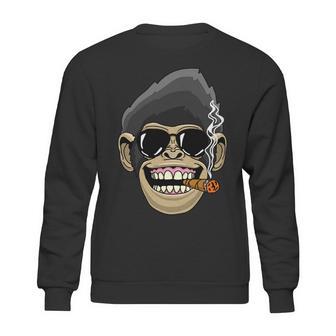 Monkey Smoking Cigar Sweatshirt | Favorety AU