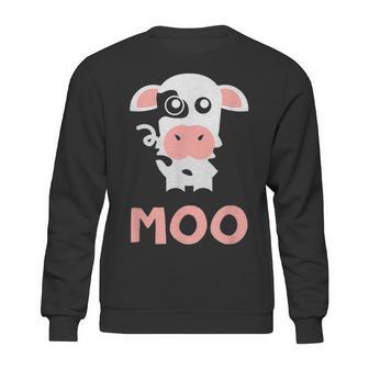 Moo Cow Farm Animals For Toddlers T Fam Girl Sweatshirt | Favorety