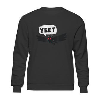 Mothman Says Yeet Funny Cute Cryptid Graphic Design Printed Casual Daily Basic Sweatshirt | Favorety