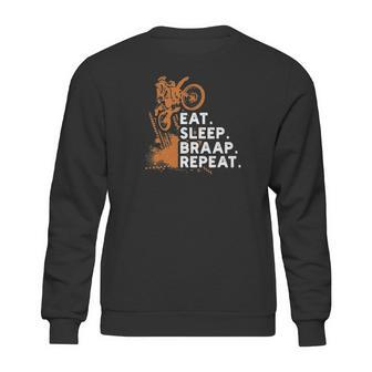 Motocross Eat Sleep Braap Repeat Sweatshirt | Favorety UK