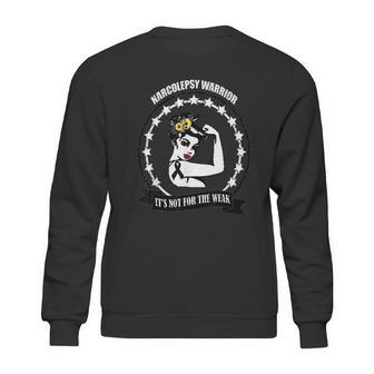 Narcolepsy Warrior Awareness Black Ribbon Support Sweatshirt | Favorety AU