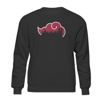 Naruto Shippude Akatsuki Cloud With Silhouettes Sweatshirt | Favorety UK