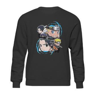 Naruto Shippuden Naruto And Sasuke Sd Fight Frames Sweatshirt | Favorety DE