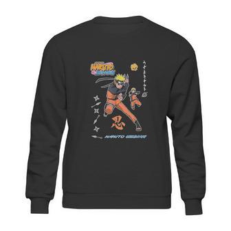 Naruto Shippuden Vintage Style Badges Sweatshirt | Favorety AU