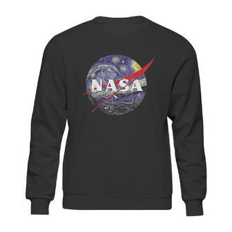 Nasa Van Gogh Starry Night Style Logo Graphic Sweatshirt | Favorety CA