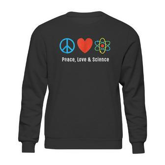 Neil De Grasse Tyson Peace Love And Science Sweatshirt | Favorety