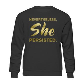 Nevertheless She Persisted Gold Signature Sweatshirt | Favorety AU