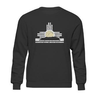 New Mexico Sandia Mountain Skyline And Zia Symbol Sweatshirt | Favorety DE