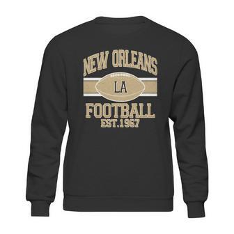 New Orleans La Football Vintage Sports Logo Sweatshirt | Favorety DE