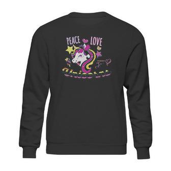 Nickelodeon Girls Peace Love Unicorns Sweatshirt | Favorety UK